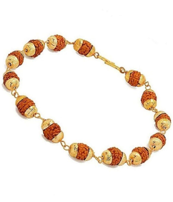 PAYSTORE Premium quality Golden Rudraksha Bracelet - None