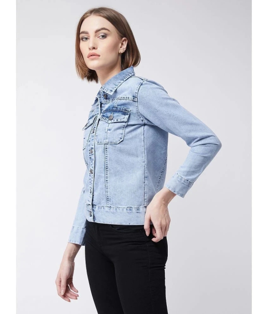 Miss Chase - Cotton Blue Denim Jacket - None