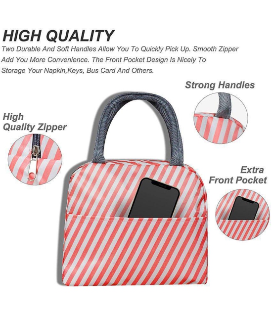 House Of Quirk - Pink Polyester Lunch Bag - Pink