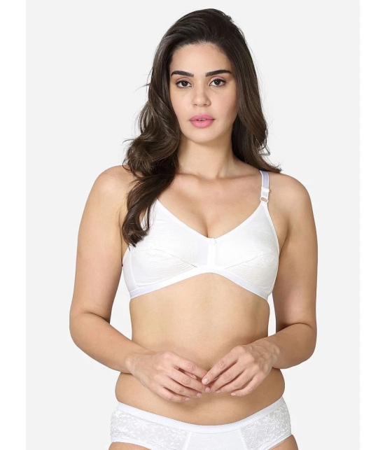 VStar - White Cotton Non Padded Womens Everyday Bra ( Pack of 1 ) - None