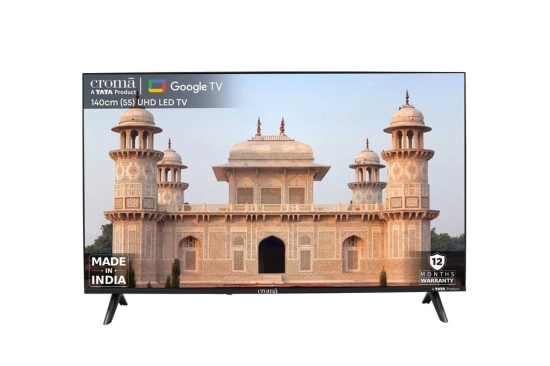 Croma 55 inch 4K Ultra HD Google TV with Dolby Audio (2024 model)