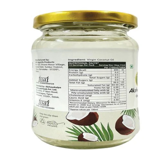 Akshayakalpa Coconut Oil, 200 Ml