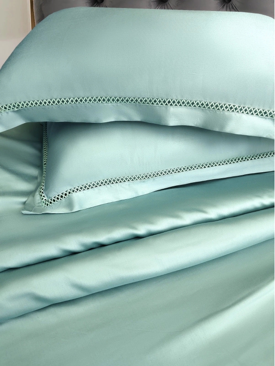 Mapple Designers Pillow and Bedsheet Series 400TC-Aqua