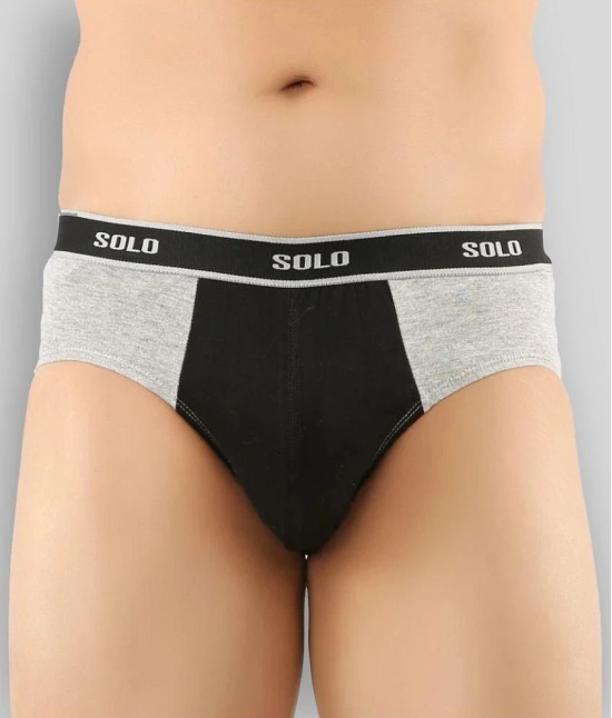 Solo - Multicolor Cotton Mens Briefs ( Pack of 5 ) - 95