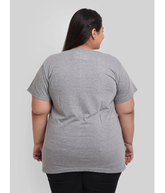 Neo Garments - Grey Cotton Regular Fit Womens T-Shirt ( Pack of 1 ) - None