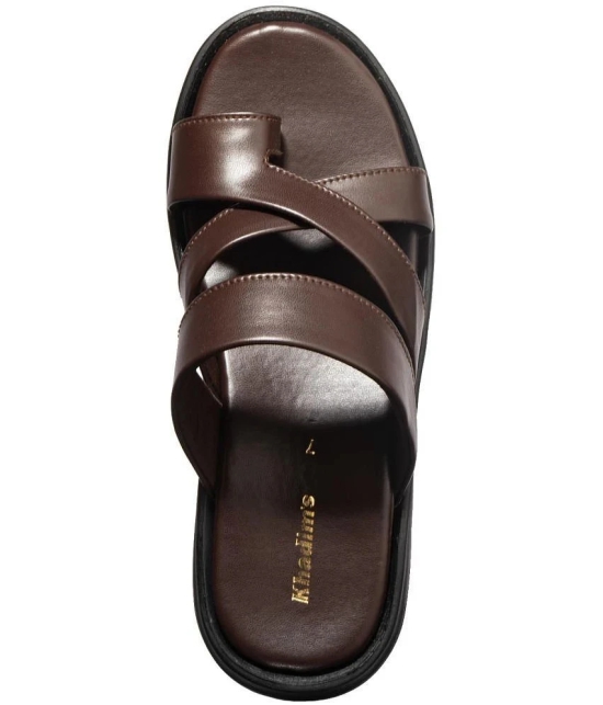 KHADIM - Brown Mens Sandals - None