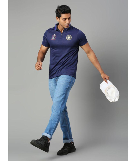 FanCode - Navy Blue Polyester Regular Fit Men's Sports Polo T-Shirt ( Pack of 1 ) - None