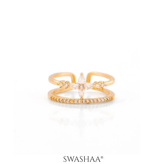 Parisha 14K Gold Plated Ring-Gold