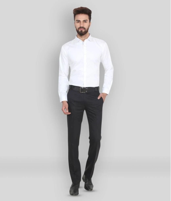 Hangup - White Cotton Slim Fit Mens Formal Shirt (Pack of 1) - 40