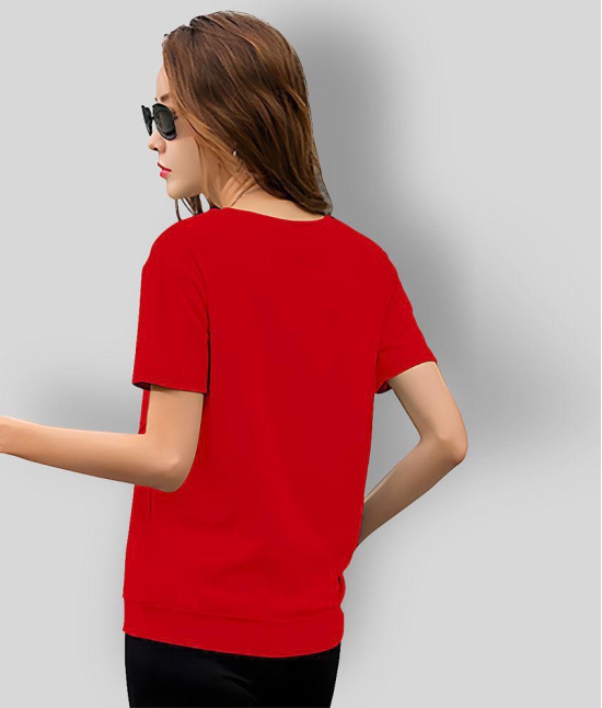 GESPO Cotton Red T-Shirts - Single - L