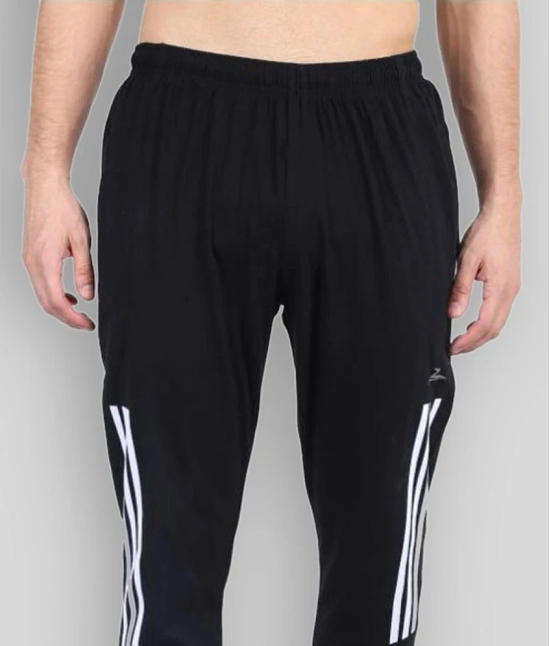 Zeffit - Black Cotton Blend Mens Sports Trackpants ( Pack of 1 ) - XL