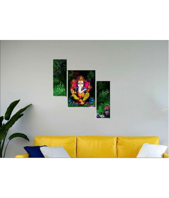 Saf Ganesha modern art MDF Painting Without Frame