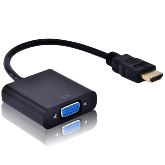 Lapster Quality Assured HDMI to VGA Adapter Cable 1.2 M  - 1 Piece