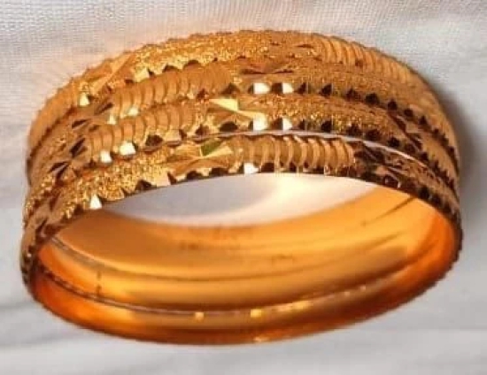 GOLD PLATED BANGLE -SET 4