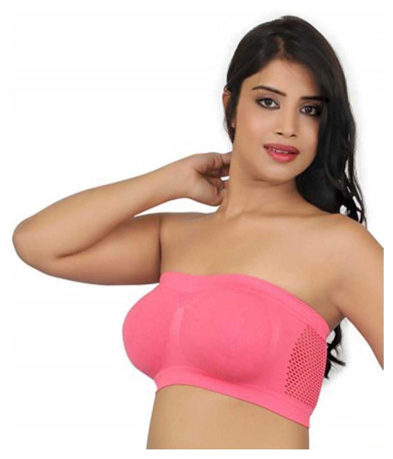 ComfyStyle Cotton Lycra Tube Bra - Multi Color - Free Size