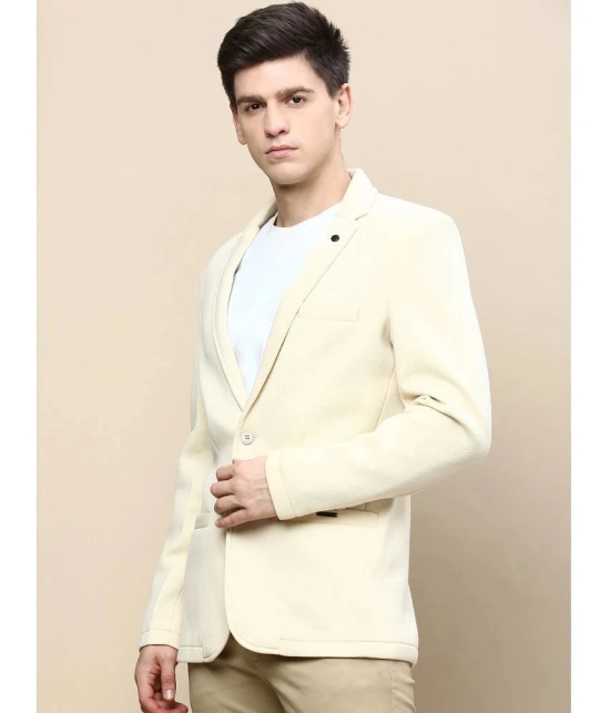 Showoff Cotton Blend Mens Blazer - Cream ( Pack of 1 ) - None