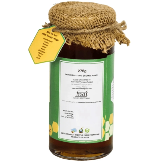 Sanatan Organic Multiflora Jim Corbett Honey- 275 gms