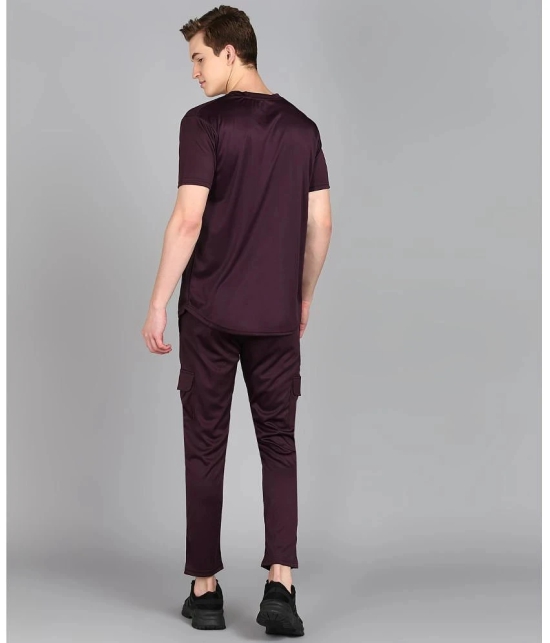 Preen Maroon Polyester Regular Fit Mens Tracksuit ( Pack of 1 ) - None