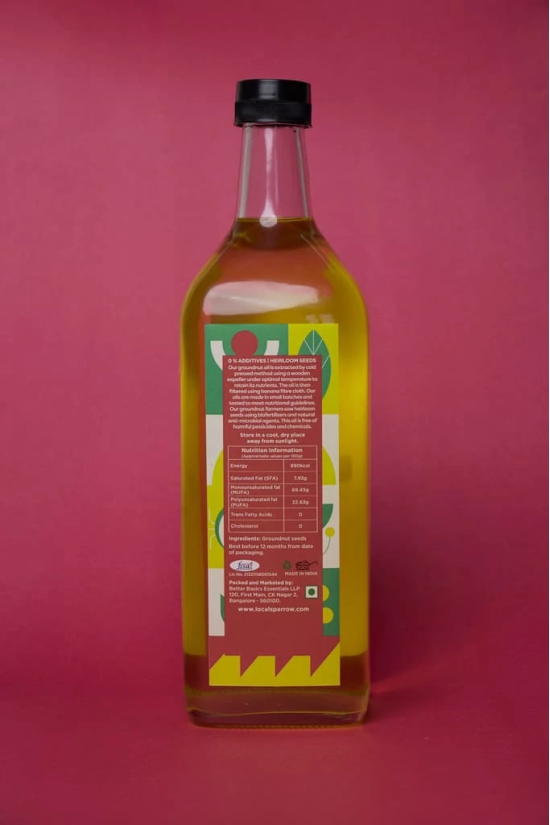 Local Sparrow Cold Pressed Groundnut Oil