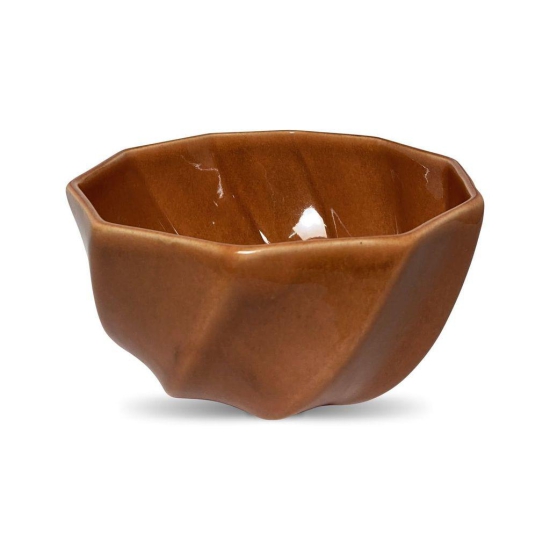 Ceramic Dining Studio Collection Orange Rustic Glazed Large Ceramic Serving Bowl