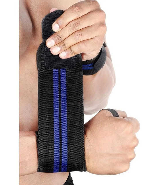 Wrist Support Wrap Band for Gym and Fitness (1 Pair) - One Size