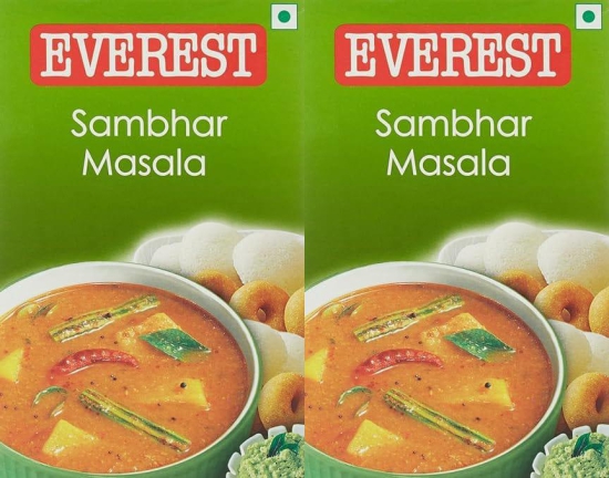 Everest Spices | Sambhar Masala Powder | 100 Gm Each | Pack of 2| 200 Gm Pack