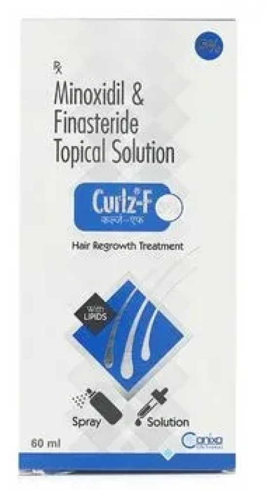 curlz F 5 topical solution (60ml) for hair loss and hair regrowth