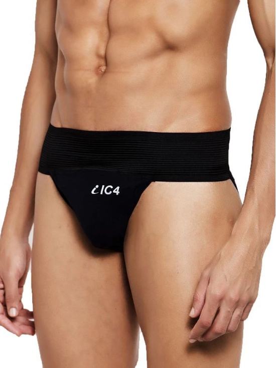 IC4 Black Gym Supporter Cotton Blend Mens Briefs ( Pack of 1 ) - None