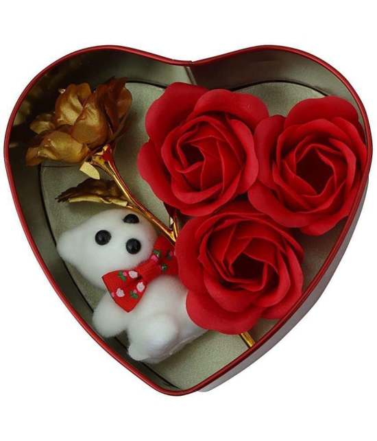 THRIFTKART - Red Paper Mache Valentine Hamper