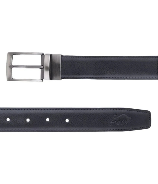 samtroh - Black PU Mens Reversible Belt ( Pack of 1 ) - None