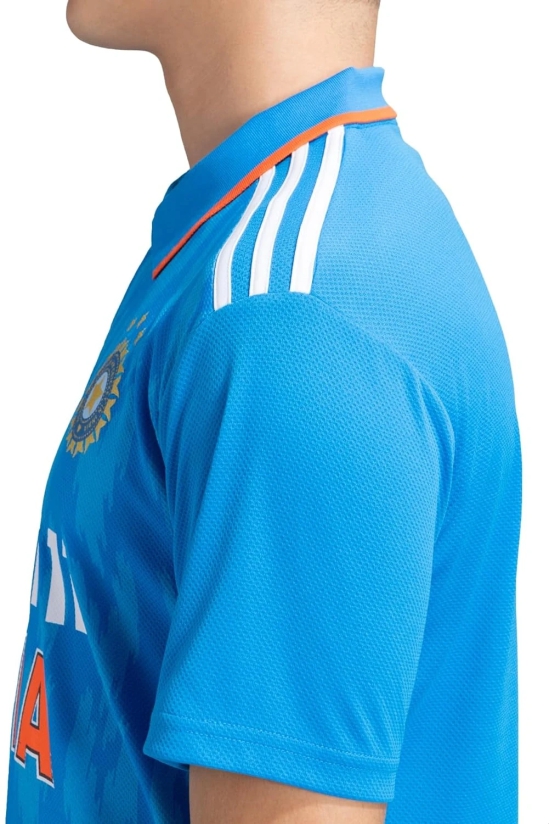 Adidas Official India Cricket ODI Fan Jersey: Show Your Team Spirit in Sustainable, Moisture-Wicking Comfort (Colour - BLUE, Size - M) by Total Sporting And Fitness Solutions Pvt Ltd