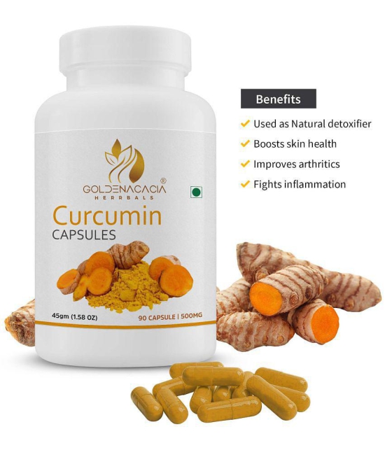 GOLDENACACIA HERRBALS Curcumin 500mg 90 Capsule 1 no.s