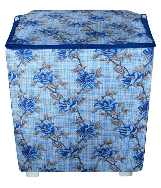 E-Retailer Single Polyester Blue Washing Machine Cover for Universal Semi-Automatic - Blue