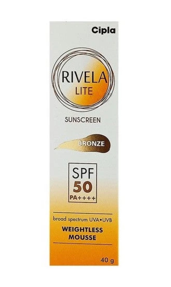 Rivela Lite Bronze Sunscreen SPF 50 40gm