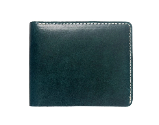 Vital King Men Trendy Green Genuine Leather RFID Wallet  (8 Card Slots)