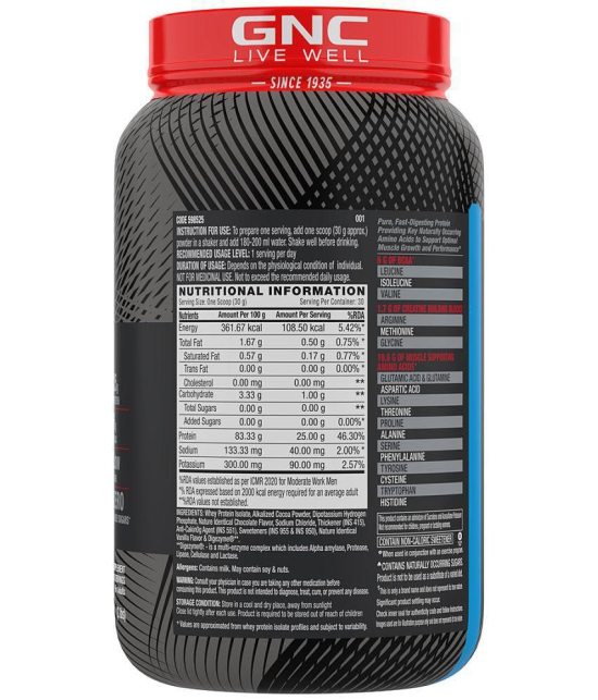 GNC Ind Amp Isolate low Carb 1 gm