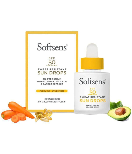 Softsens Sweat-Resistant Sun drops SPF 50 - Pack of 1