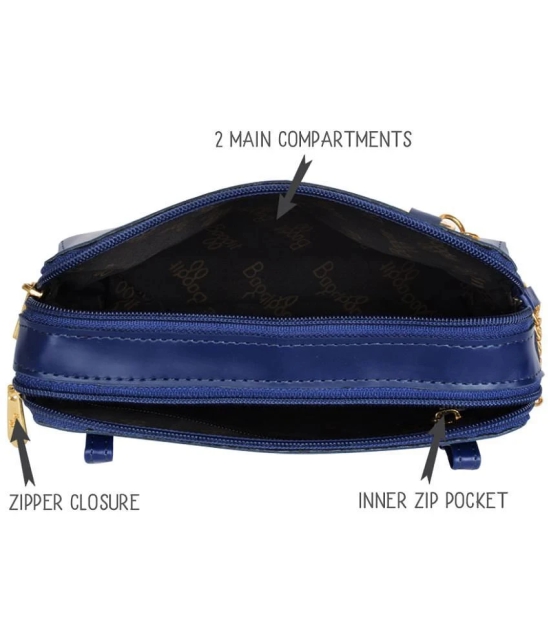 Baggit Blue PU Sling Bag - Blue