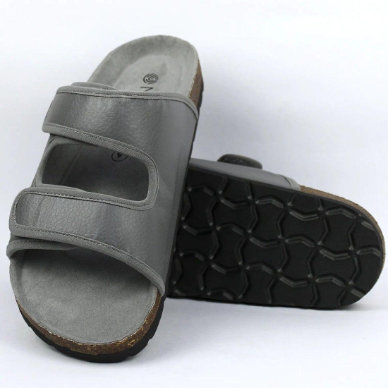 Parallel Cloudy Grey Cork Sandals (Men)