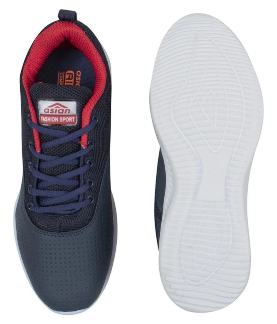 ASIAN - Navy Mens Sports Running Shoes - None