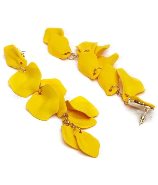 YOUBELLA Yellow Danglers Earrings ( Pack of 1 ) - Yellow