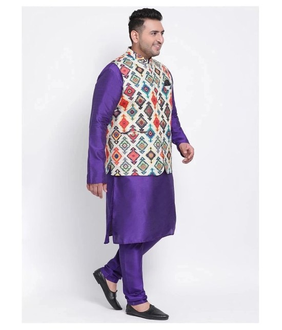 Hangup Multi Polyester Kurta Pyjama Set Single Pack - None