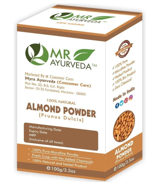 MR Ayurveda Almond Peel Powder Face Pack Masks 200 gm Pack of 2