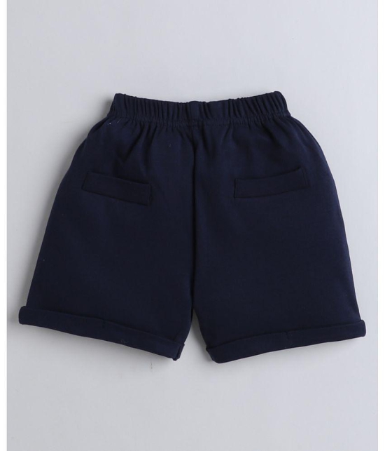 BUMZEE - Navy Cotton Baby Boy Top & Shorts ( Pack of 1 ) - None