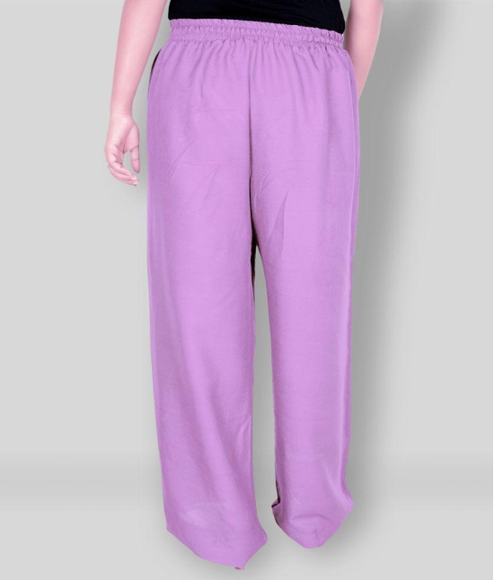 Sttoffa - Purple Rayon Flared Womens Palazzos ( Pack of 1 ) - 54