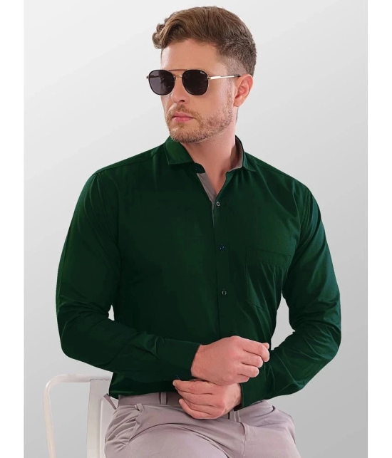 VERTUSY - Green 100% Cotton Regular Fit Mens Casual Shirt ( Pack of 1 ) - None