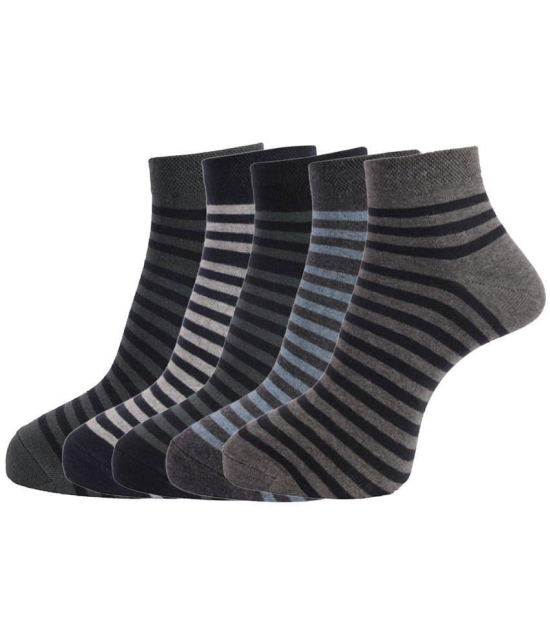 Dollar Socks Cotton Ankle Length Socks Pack of 5 - Multi