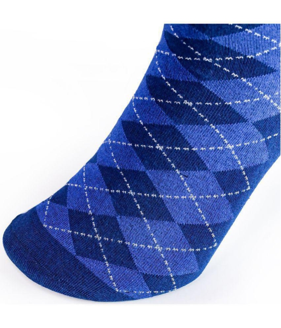 Man Arden - Navy Blue Cotton Men's Mid Length Socks ( Pack of 1 ) - Navy Blue