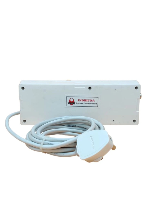 INDRICO Junction Box with Individual Switch 3+3 (Max. rating 1200W) PVC White Pack of 1