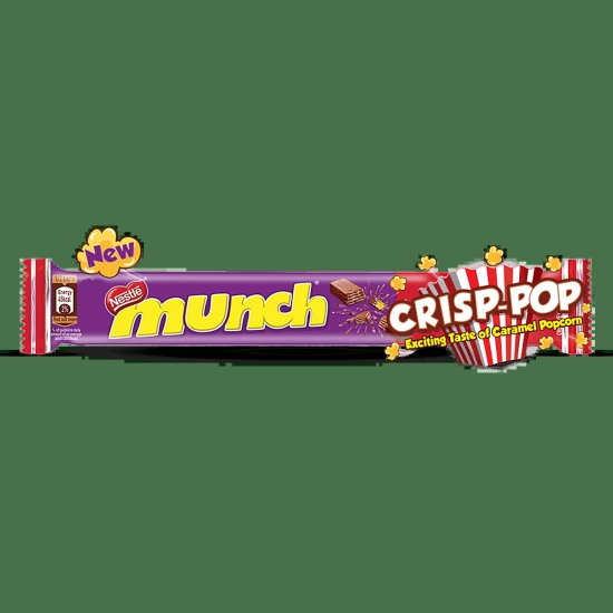 Nestle Munch Crisp-Pop Chocolate Coated Crunchy Wafer, 20.1 G